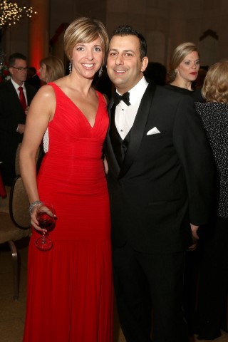 CDPHP clinical account executive Sarah Johnson and friend Nick Fenlon smile for the camera at last year’s Heart Ball. 