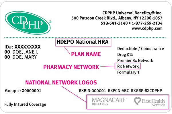 Understanding Your Health Insurance ID Card | The Daily Dose | CDPHP ...