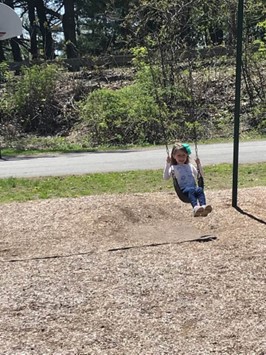 Child swinging